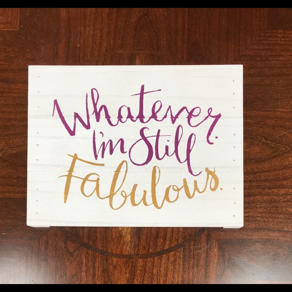Wooden plaque